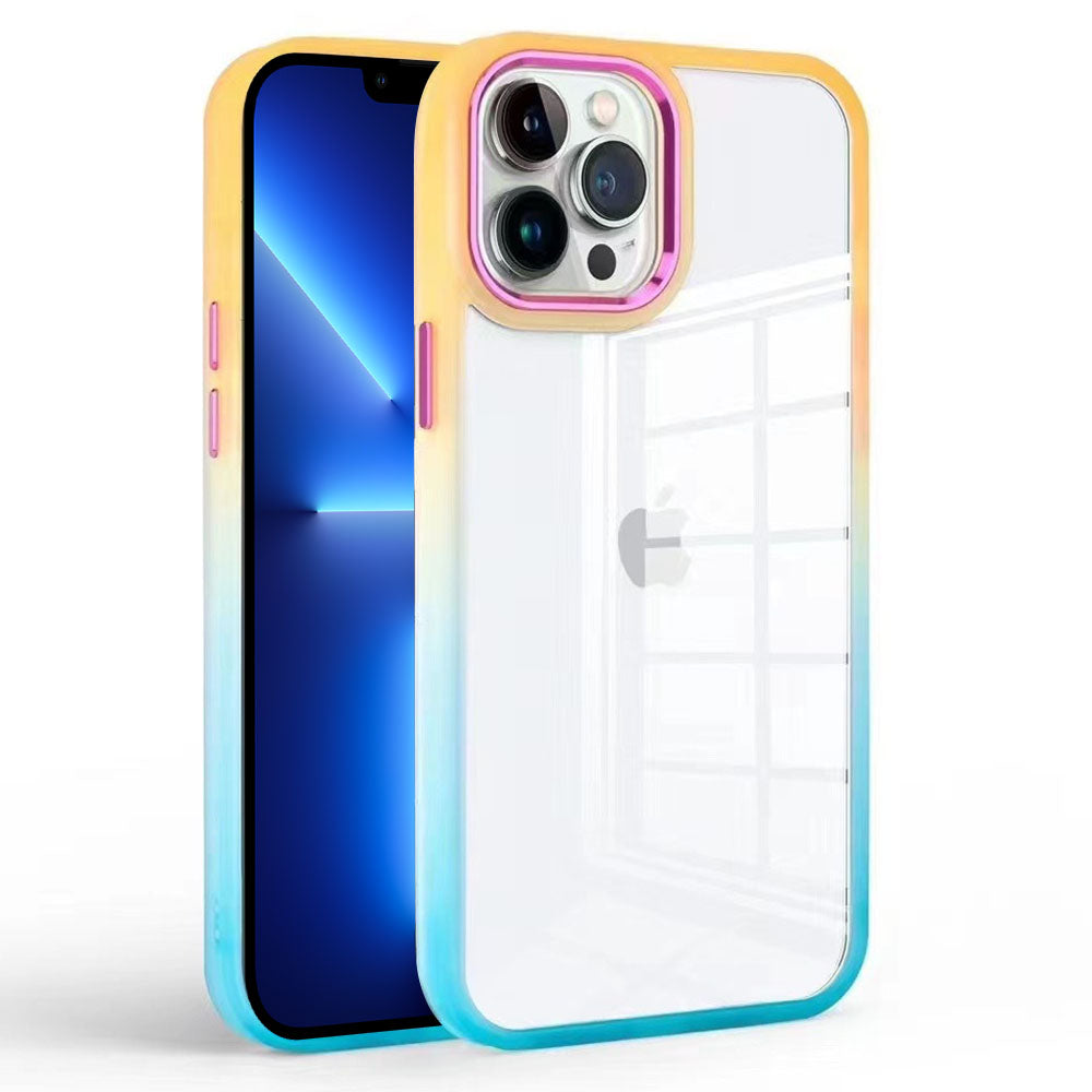 For iPhone 13 Pro 6.1 inch Gradient Clear Phone Cover TPU PC Anti-scratch Case For iPhone 13 Pro 6.1 inch Gradient Clear Phone Cover TPU PC Anti-scratch Case